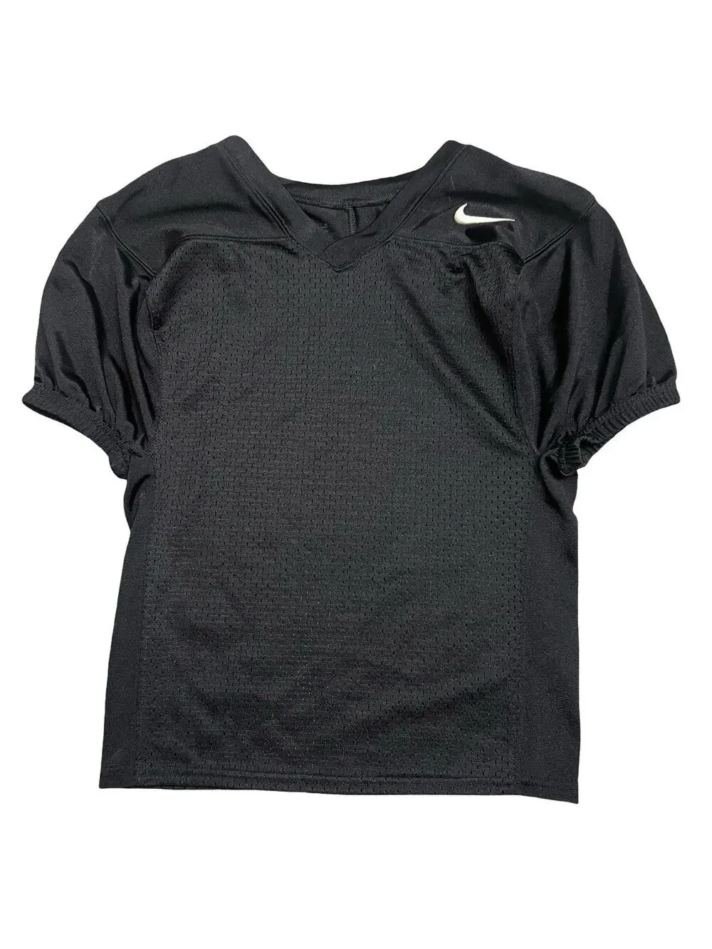 Nike Pro Combat Youth Football Practice Jersey Black Padded Mesh Size M